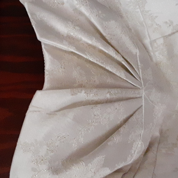 Jessica McClintock for Gunne Sax sz 5 Juniors cream and embossed prom dress NWT - Picture 2 of 10